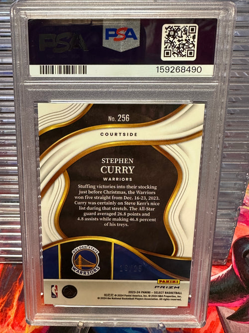 2023 Panini Select Stephen Curry Tie-Dye Prizm Serial 16/25 PSA 10 GEM MINT