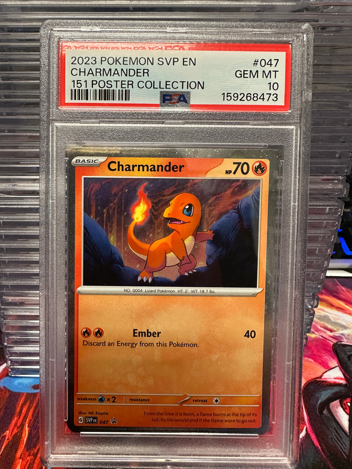 2023 Pokemon Charmander 151 Poster Collection PSA 10 GEM MINT